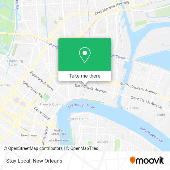 Stay Local map