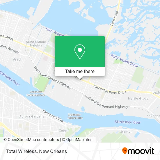 Total Wireless map