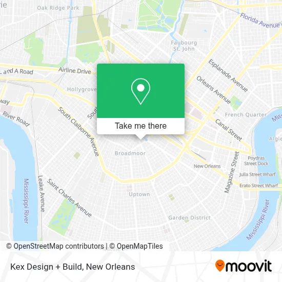 Kex Design + Build map
