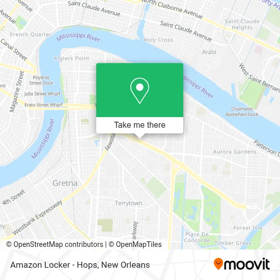 Amazon Locker - Hops map