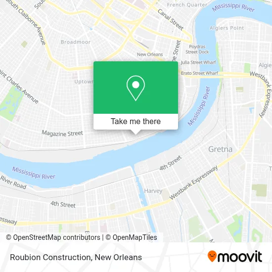 Roubion Construction map
