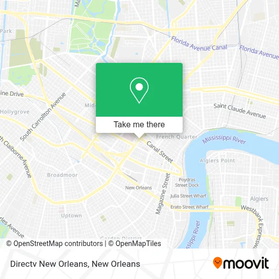 Directv New Orleans map