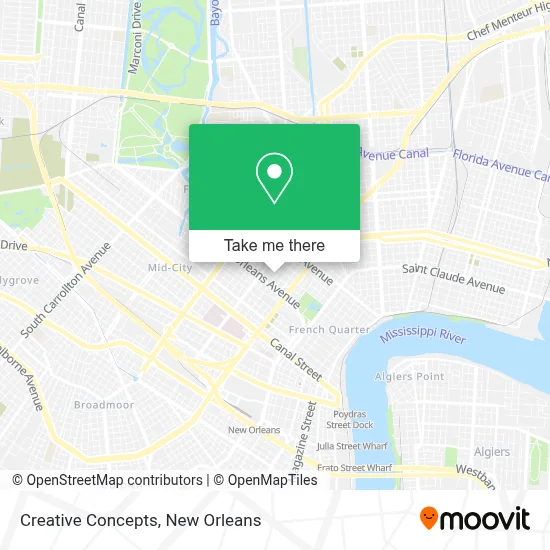 Creative Concepts map
