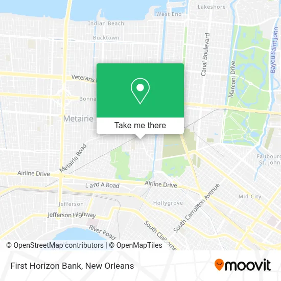 First Horizon Bank map