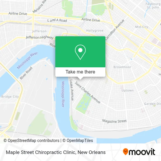 Maple Street Chiropractic Clinic map