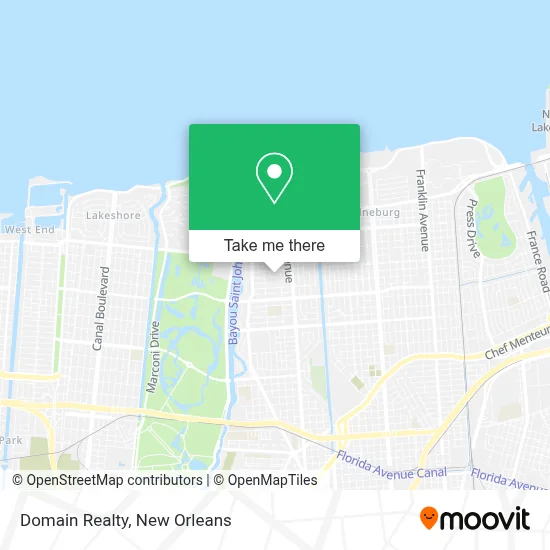 Domain Realty map