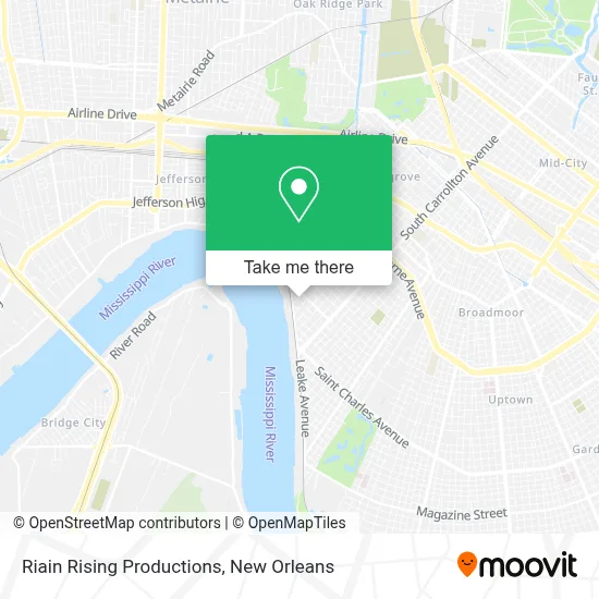 Riain Rising Productions map