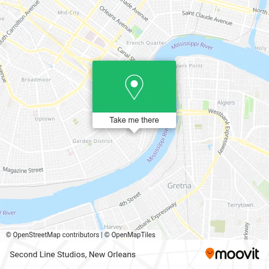 Second Line Studios map