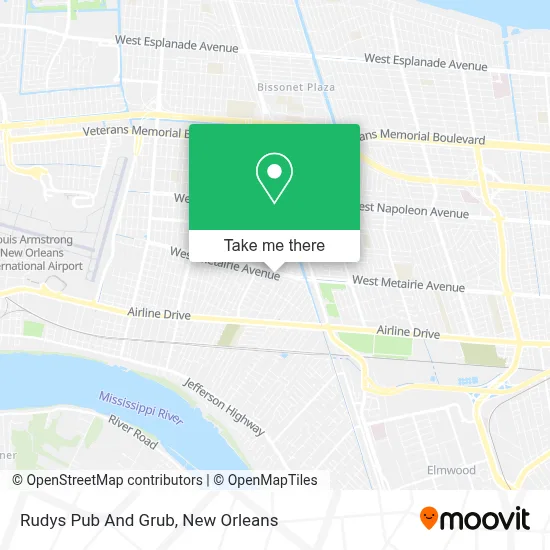 Rudys Pub And Grub map