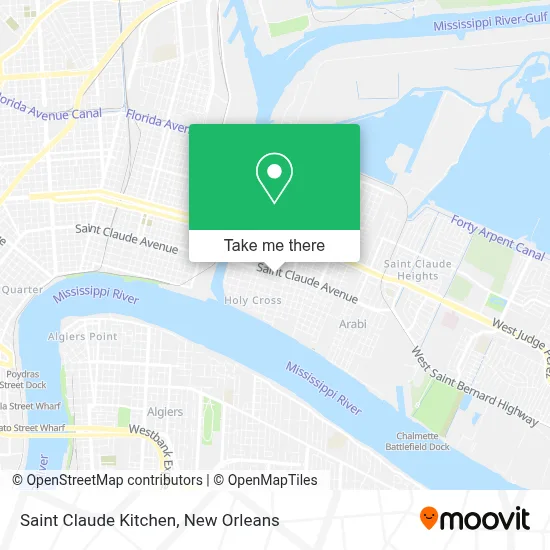 Saint Claude Kitchen map