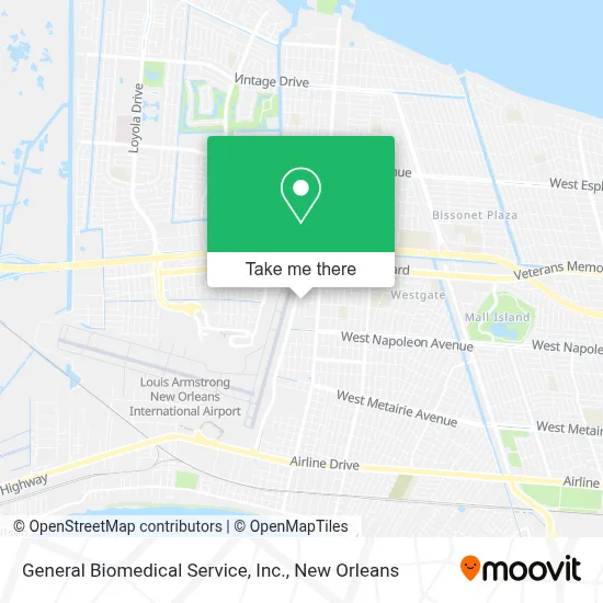 General Biomedical Service, Inc. map
