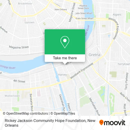 Rickey Jackson Community Hope Foundation map