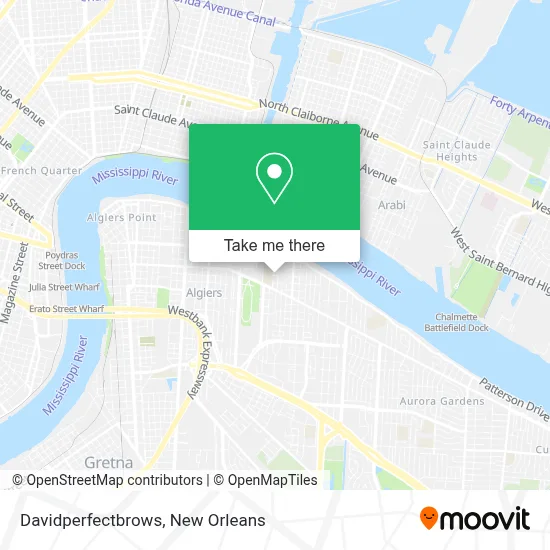 Davidperfectbrows map