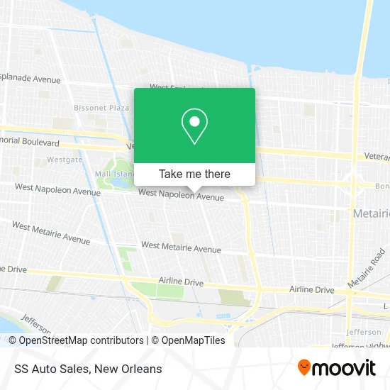 SS Auto Sales map