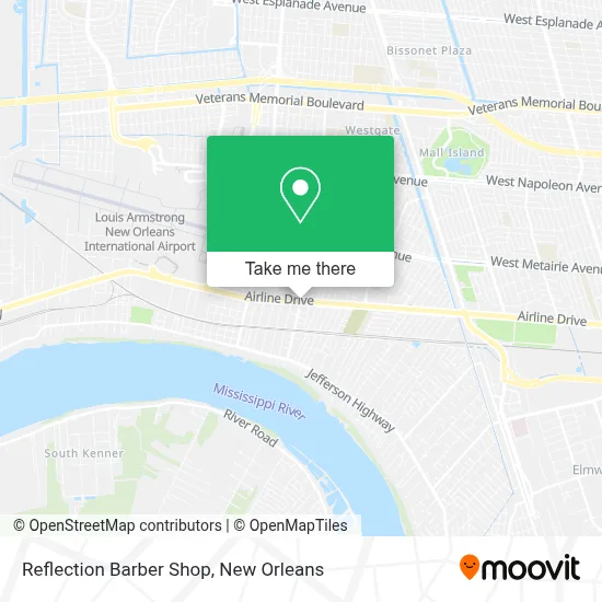 Reflection Barber Shop map