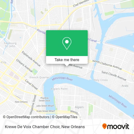 Krewe De Voix Chamber Choir map