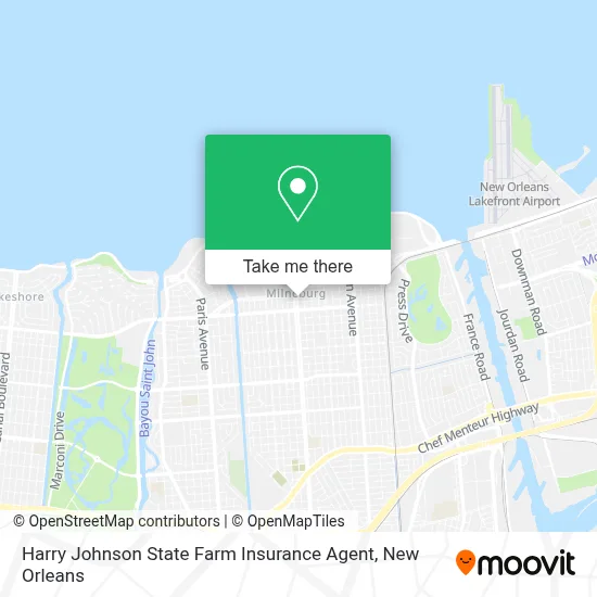 Harry Johnson State Farm Insurance Agent map