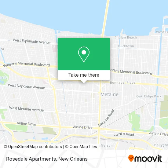 Rosedale Apartments map