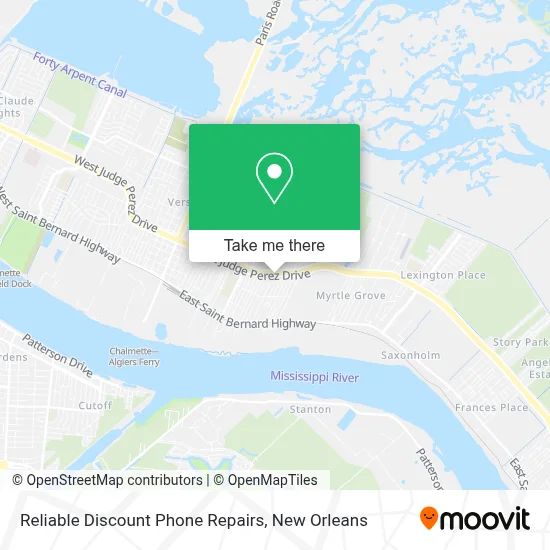 Reliable Discount Phone Repairs map