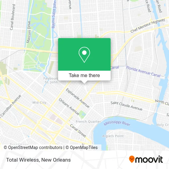 Total Wireless map