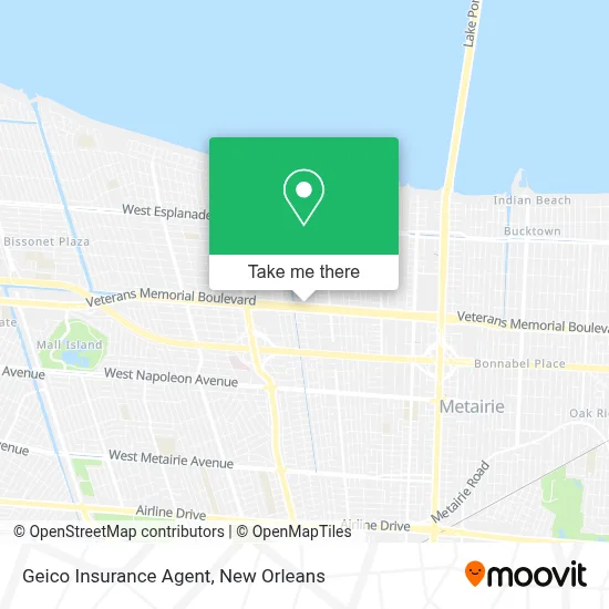 Geico Insurance Agent map
