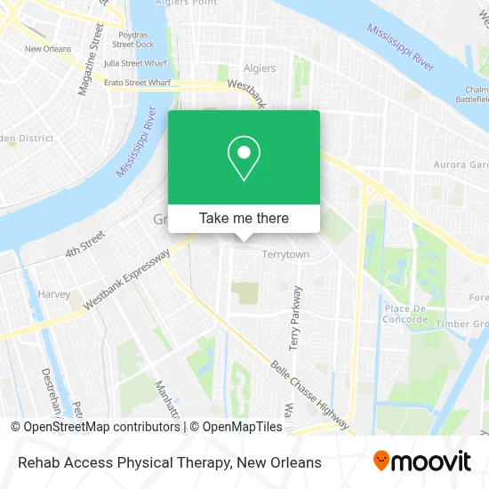 Rehab Access Physical Therapy map