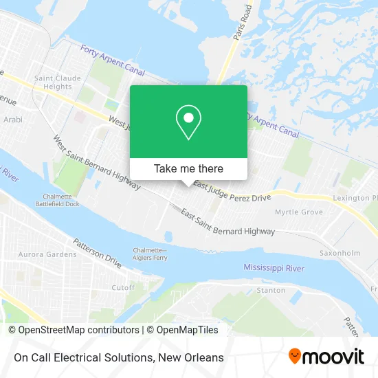 On Call Electrical Solutions map