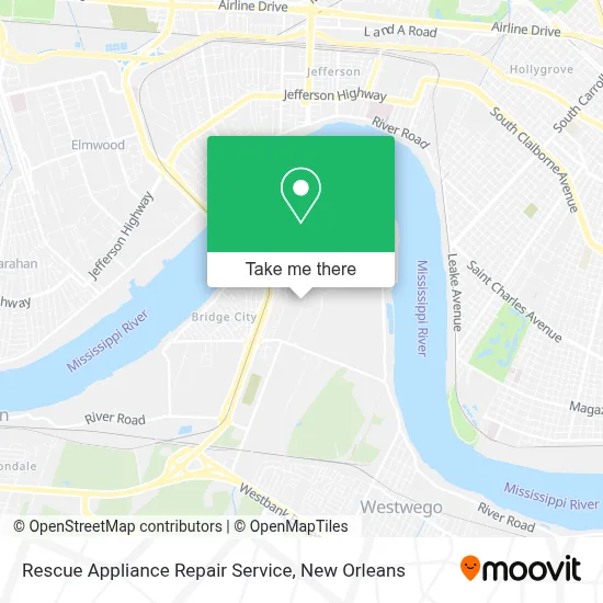 Rescue Appliance Repair Service map