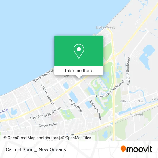 Carmel Spring map