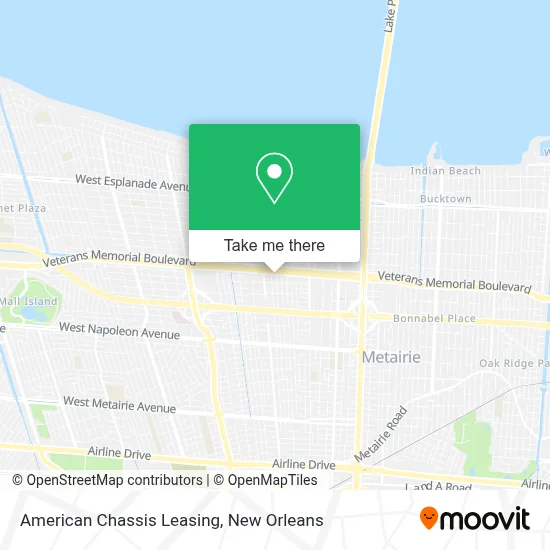American Chassis Leasing map