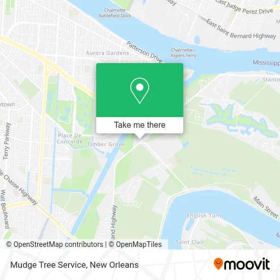 Mudge Tree Service map