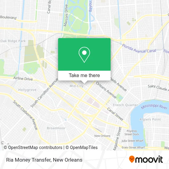 Ria Money Transfer map