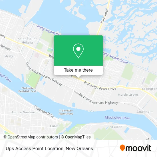 Ups Access Point Location map