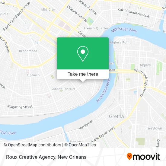 Roux Creative Agency map