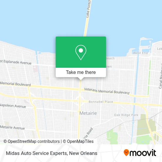 Midas Auto Service Experts map