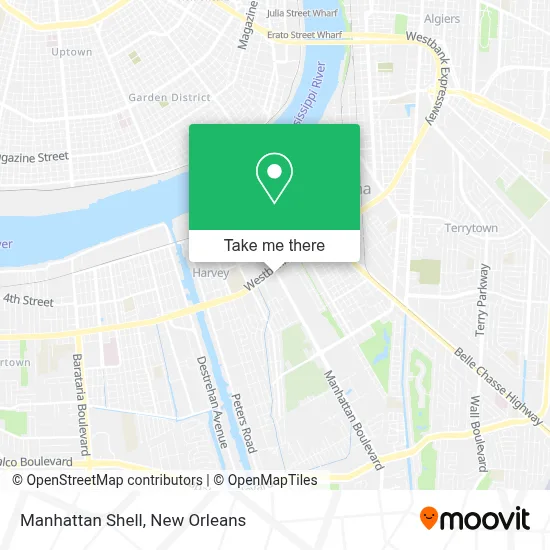 Manhattan Shell map