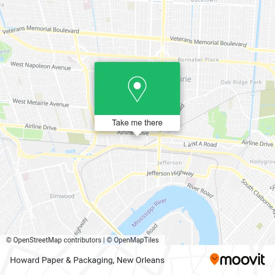 Howard Paper & Packaging map
