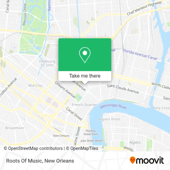 Roots Of Music map