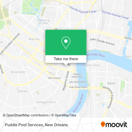Puddle Pool Services map
