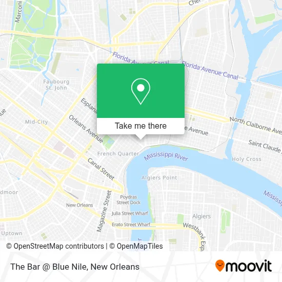 The Bar @ Blue Nile map