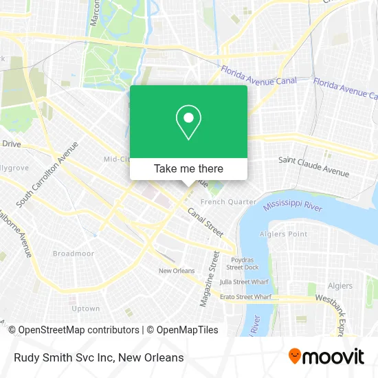 Rudy Smith Svc Inc map