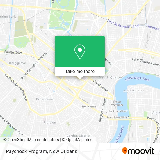 Paycheck Program map