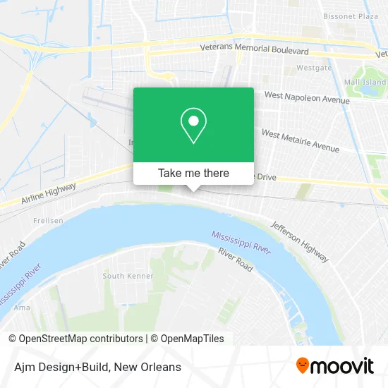 Ajm Design+Build map