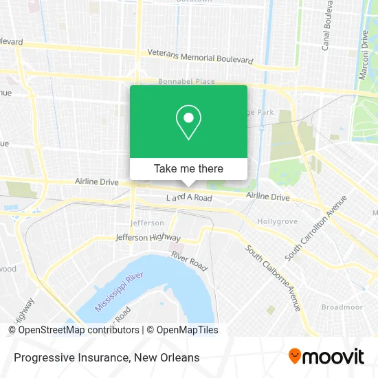 Progressive Insurance map