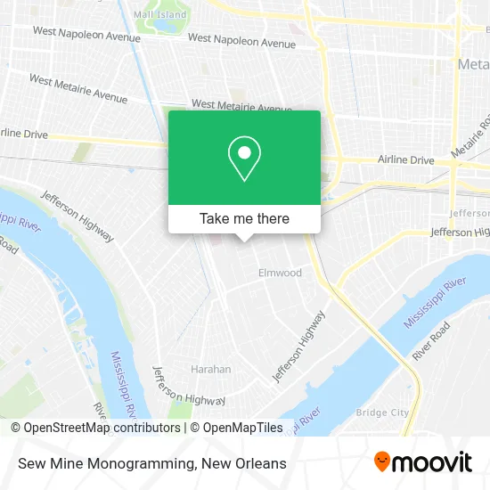 Sew Mine Monogramming map