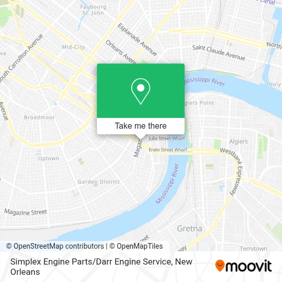 Mapa de Simplex Engine Parts / Darr Engine Service