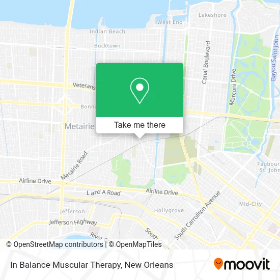 In Balance Muscular Therapy map