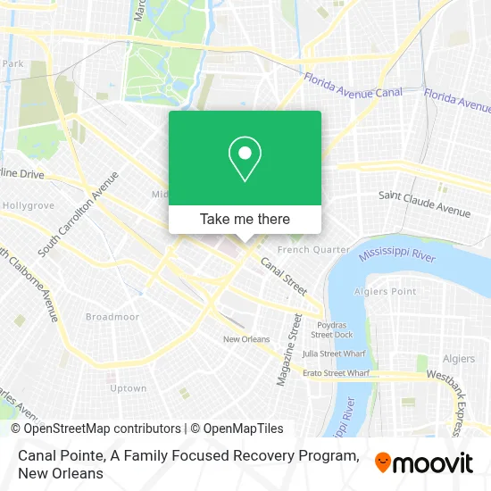 Canal Pointe, A Family Focused Recovery Program map