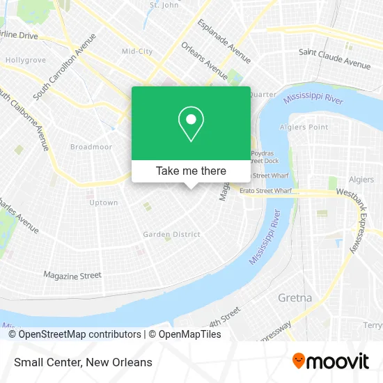Small Center map