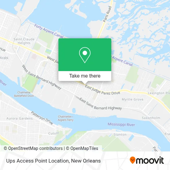 Ups Access Point Location map
